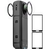 iDaPro Protezione per obiettivo per Insta360 X5 | 2 lente + 2 schermo + Scatola ABS. Non per X3/X4. Durezza 9H, antigraffio, senza bolle, HD, anti-impronte.