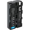 SK Games Batteria di ricambio SK compatibile con Sony NP-F550 | 2400 mAh | NP-F530 NP-F750 NP-F960 NP-F970 | per videocamere CCD-TR/i-Tronix/PartsRV/DSC-CD/MVC-FD