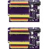 GERUI 2 pezzi 38 pin ESP32 Breakout Board ESP32 32 io Board esp32 espansore per distanza pin 25,5 mm ESP32 Scheda di sviluppo (2)