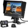 NHOPEEW Monitor Kit con Telecamera da 7 pollici con Telecamera di Retromarcia 1080P - Impermeabile IP69 / Visione Notturna Super/Ampio Angolo - Kit Monitor per Camion/Autobus/Rimorchi/Camper