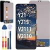 Yuxyiony Nuovo Schermo di Ricambio per Vivo Y21 Y21S V2111 V2110 Display LCD Riparazione dello Schermo e Sostituzione Strumento Accessori