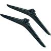 VINABTY Gambe di ricambio per TV HISENSE 58R6E3, supporto da tavolo, fisse, in lega di acciaio nero