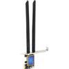 DAUERHAFT Scheda WiFi PCIE wifi card Adattatore WiFi Wireless 1200 Mbps 2 . 4G 5G Dual Band IEEE 802 . 11ac per Desktop wifi card Netzwerkkarten