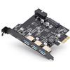 Topiky Scheda PCIe A USB 3.2 Gen 2 con 20 Gbps, 5 Porte USB (3 USB Tipo A 2 USB Tipo C), Scheda di Espansione PCI Express per per Linux per PC OS X