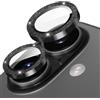 Diruite Pellicola Obiettivo Fotocamera per iPhone 17 Vetro Temperato Lens Protector,HD Antigraffio Vetro Fotocamera+Decorazioni Scintillanti Protezione Lente,Nero