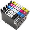 ESMONLINE Set di 5 cartucce compatibili in sostituzione per Epson T0715 T0711 -T0714, adatte per Epson Stylus SX510W DX4000 D120 SX415 SX 515 BX300