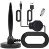 DollaTek Antenna TV con amplificatore digitale 1080P HDTV 4K da interno amplificato
