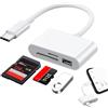 FinalCool Lettore di Schede SD USB C, Adattatore Scheda da Type C a Memoria MicroSD, Adattatore di Schede SD USB C, Compatibile con iPhone 15, Huawei, iPad Pro/MacBook Pro/Air, Samsung Galaxy (USB C-3 IN 1)