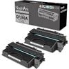 NoahArk Compatibile per CF280A 80A Cartuccia di Toner Sostituzione per HP Laserjet Pro 400 M401dn M401dw M401n M401a M401d M401dne MFP M425dn MFP M425dw Stampante (2 Nero)