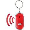 Leapiture Localizzatore chiave, Finder chiave fischietto Localizzatore oggetto Localizzatore portachiavi Controllo vocale Dispositivo anti-smarrimento per telefono Portachiavi Portafoglio Bagagli(rosso)