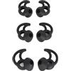 VBESTLIFE Punte di Ricambio per Auricolari in Morbido Silicone Copri Auricolari per Bose, per Auricolari Sportivi, 3 Paia, S/M/L (BLACK)