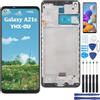 YHX-OU Schermo LCD per Samsung Galaxy A21S SM-A217F/DS Schermo Completo con Telaio LCD Display Set Digitalizzatore Touch Screen Ricambio + Strumento + 1 Pezzo Vetro Temperato (Nero+Telaio)