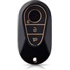 OFFCURVE Custodia Chiavi Auto Guscio Chiave, Cover Chiave Copri Chiavi Telecomando 3 Tasti Adatto per Mercedes Benz Classe C W206 Classe S W223 S300 S350 S400 S450 S500 S350l S450l S500l C200 C260