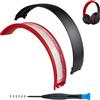 SOPROM Fascia di ricambio compatibile con cuffie Beats Studio 2 & Studio 3 Wired &Wireless Headphones(Studio 3-Nero e rosso)