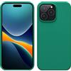 kwmobile Cover per Apple iPhone 14 Pro Max Custodia - Back Case per Caricatore Wireless - Antiurto e Flessibile in Silicone TPU - verde smeraldo