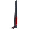 Fohevers Antenna WiFi 2.4G/5G Antenna WiFi RP-SMA Adattatore maschio Girevole a 90° Connettore 9DBi Antenna segnale Wifi omnidirezionale per Router Wireless