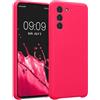 kwmobile Custodia Compatibile con Samsung Galaxy S21 Cover - Back Case per Smartphone in Silicone TPU - Protezione Gommata - Rosa Shocking