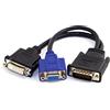 Cablecc DMS-59Pin maschio a doppio VGA DVI HDTV cavo di prolunga splitter femmina per scheda grafica PC