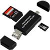 HOYULLI Lettore di schede USB C Lightning USB Micro USB a SD (4 in2) per Apple iPad Type C Micro SD Reader Adattatore per iPhone 16 15 14 13 fotocamera TF Memory Lettore Android compatibile per Samsung S25
