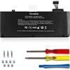 ANTIEE Batteria Compatible with Apple Macbook Pro 13-Inch A1322(A1278,Mid-2009,Mid-2010,Early-2011,Late-2011,Mid-2012) Fitting MacBook Pro 13A1278 Laptop Battery[Li-Polymer 10.95V 72WH