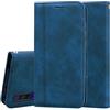 generale Compatibile con XIAOMI MI 9 LITE (6.39) M1904F3BG (MI CC9) / MI A3 LITE Custodia COVER case STAND FLIP LIBRO GEL silicone tpu magnete interno protezione PORTAFOGLIO eco pelle porta carte Blu