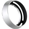 Haoge LH-FJ35S - Paraluce rotondo in metallo per Fujifilm Fuji Fujinon XF 35 mm f/2 R WR, XF 23 mm f2 R WR, ricambio LH-XF35-2, colore: Argento