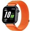 GIOPUEY Cinturini Compatibile con Honor Choice Watch 2i, Nylon Traspirante Sport Loop Cinturino in Morbido Nylon Intrecciato Strap Band - Orange