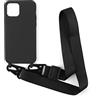 2NDSPRlNG Cover con collana compatibile con iPhone 11 Pro Max,Cordino in corda con ciondolo custodia in silicone morbida, colore: Nero