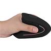 Zunate Mouse Verticale Ergonomico Wireless, per Mancini, 3 DPI Regolabili, Mouse Ottici Verticali Wireless Ricaricabili da 2,4 GHz con Ricevitore USB per Laptop, PC, Computer