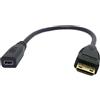 chenyang Cavo adattatore convertitore da micro HDMI v1.4 femmina a tipo C mini HDMI maschio, 10 cm