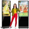 QIXZOCV Totem Pubblicitario Digitale Interattivo da 55 Pollici, Monitor Pubblicitario Touchscreen 4K UHD, Display LCD Schermo Verticale per Vetrine, Negozi, Centri Commerciali e Pubblicità