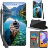 Haninsuze Cover per Samsung Galaxy A31, barca | Pelle PU Portafoglio, Porta Carte, Magnetica, Libro, Antiurto Custodia
