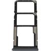 Generico Ricambio compatibile con XIAOMI REDMI 10 5G 22041219G 22041219NY Carrello Vassoio alloggio tray porta scheda nano Sim1+SIM 2+ SLOT SLITTA Alloggio Micro Sd CARD (Nero)