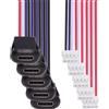 NFHK 5 pz/set fai da te OEM tipo C femmina presa a 4pin intestazione cavo passo = 2,0 mm fermo tipo di montaggio DC 5 V Power