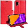 Kezaizhe Custodia per Samsung Galaxy XCover7 Pro XCover 7Pro G766B PU Pelle Wallet Protettivo Cellulare Flip Cover a Portafoglio Telefono con Magnetica (Rosso)