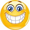 younikat Mousepad con motivo Smile I Ø 22 cm rotondo I Mousepad allegro in formato standard, antiscivolo I Risata Sorriso Smile I giallo I dv343
