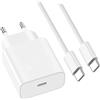 ZLONXUN Caricatore USB Caricabatterie Compatibile con iPhone 15 16 17 Pro Max,Alimentatore Rapido e Cavo 1.5 metri
