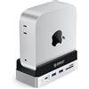 ORICO MiniDock Mac mini M4 1TB Archiviazione & Docking station, Supporto verticale HDMI Hub per Mac mini M4/M4 Pro 2024, 4K@60Hz HDMI, 10G USB A/C, 2×5G USB A, ricarica USB-C, SD/TF, RJ45