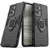 MaiJin Compatibile con OPPO Realme GT2 Pro Cover, Custodia Armor Anello Cavalletto (Funziona con il Supporto Magnetico per Auto) Case Paraurti (Nero)