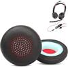 HAIZEEN Cuscinetti Auricolari Compatibili con Plantronics Blackwire 5220 5210 7225 Cuffie Cuscinetti Sostituzione (Pelle Proteica/Schiuma Memory)