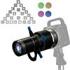 DF DIGITALFOTO Snoot Ottico Bowens Proiettore, 25 Gobo, Attacco di Proiezione di Seconda Generazione per Riflettore Fotografico, Compatibile con Aputure Amaran 100X/D 200D/X, Godox SL60, Focalizzato