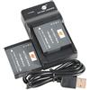 DSTE DMW-BLH7 Li-Ion Batteria (2-Pacco) e Caricabatterie USB Compatibile per Panasonic Lumix DmC-GM1 DMC-GM1D DMC-GM1K DMC-GM1KD DMC-GM1KEB