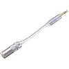 Yaowanguan Stereo da 3,5mm maschio a 4,4mm femmina bilanciato adattatore cavo/cuffie/amplificatore, connettore maschio a femmina placcato oro adattatore connettore convertitore OCC 14cm/5,51pollici