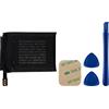 SwarKing - Batteria di ricambio compatibile con iWatch Series 6, 6th 44 mm, modello A2292, A2294, A2376, A2327, con toolkit