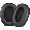 SOULWIT Cuscinetti Auricolari di Ricambio per Sony WH-1000XM6(WH1000XM6) con Cancellazione del Rumore Cuffie, Padiglioni in Morbida Pelle Proteica e Schiuma Memory Ad Alta Densità - Nero
