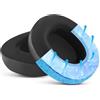 Miruchertter Cuscinetti auricolari di ricambio per Skullcandy Crusher EVO - Cooling Gel Earpads Upgrade per Crusher ANC/360/Hesh 3, Crusher EVO Replacement Pads Black
