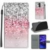 TOMYOU Cover per Huawei Mate 20 Lite, argento e rosa | Antiurto Protettiva Portafoglio, Slot per Schede, Magnetica, Custodia in Pelle PU, Libro Flip,Funzione Stand