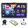 Hikity 5G WiFi 4+64G Android Autoradio per VW Golf 5 Golf 6 Skoda Polo Passat Tiguan Touran Wireless Carplay,9 Pollici IPS Touch Screen Stereo Auto con Android Auto Bluetooth5.0 FM/RDS EQ GPS Retrocamera