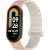 Koelaa Cinturino in Silicone Magnetico per Xiaomi Smart Band 10/9/8 - Cinturino Sportivo Regolabile con Chiusura Magnetica - Banda Sostitutiva Morbida e Traspirante - Cachi + Grigio