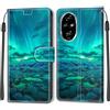 KENHONER Cover Compatibile con Honor 200 Pro, Premium Pelle PU Portafoglio Flip Libro Custodia per Honor 200 Pro [Protezione Completa] - Artico